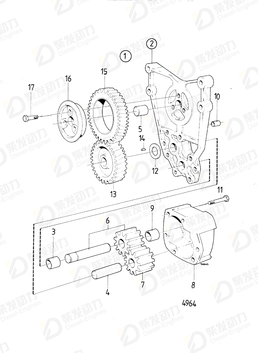 VOLVO Repair kit 275569 Drawing